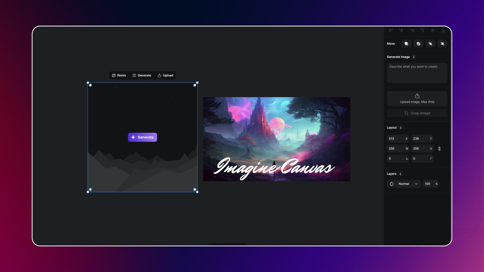 Canvas Dashboard